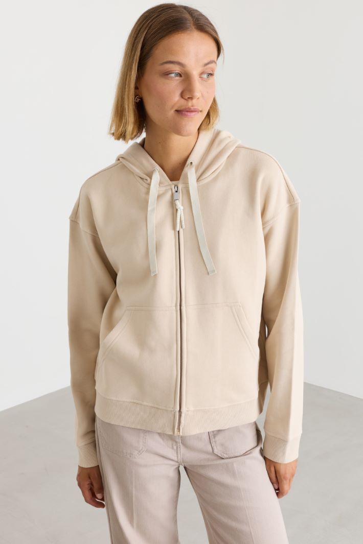 Felpa con coulisse - BEIGE - Intrend - 2