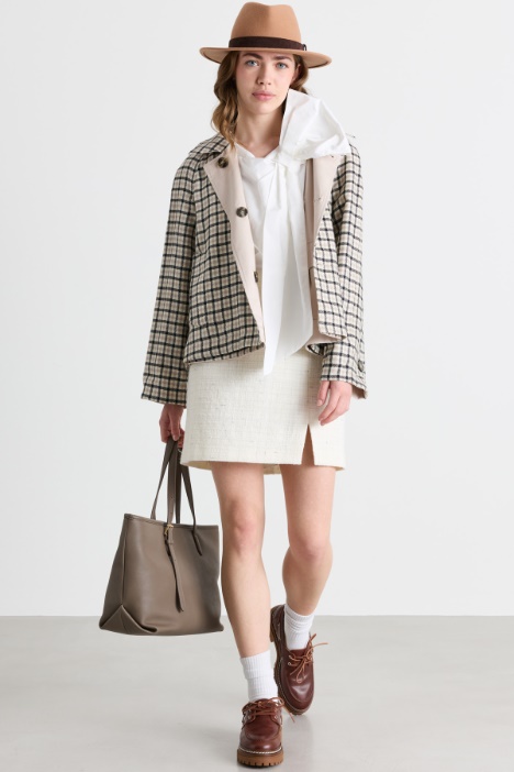 Top in jersey con maxi fiocco - Intrend