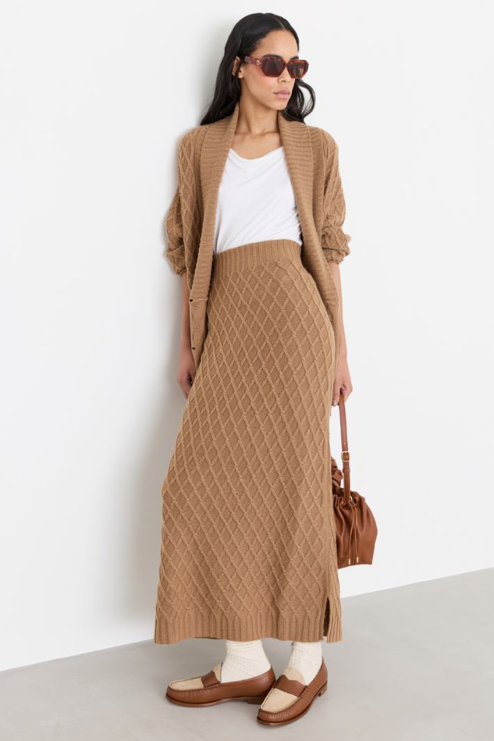 Top in jersey doppiato - BIANCO - Intrend