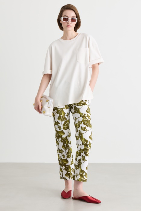 T-shirt oversize con taschino - Intrend