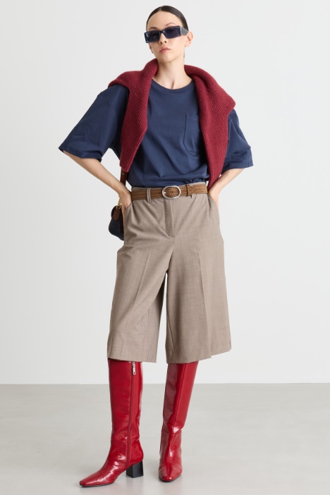 T-shirt oversize con taschino - Intrend