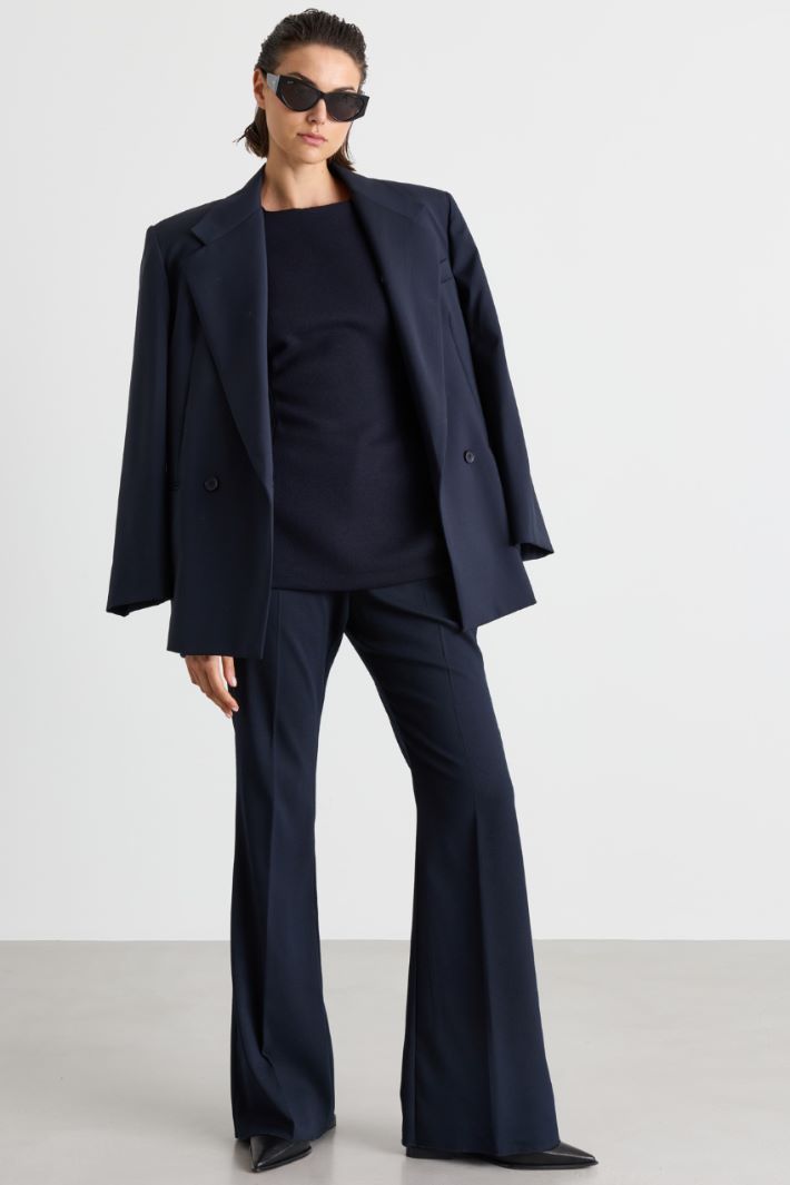 Top in doppio jersey - BLU - Intrend