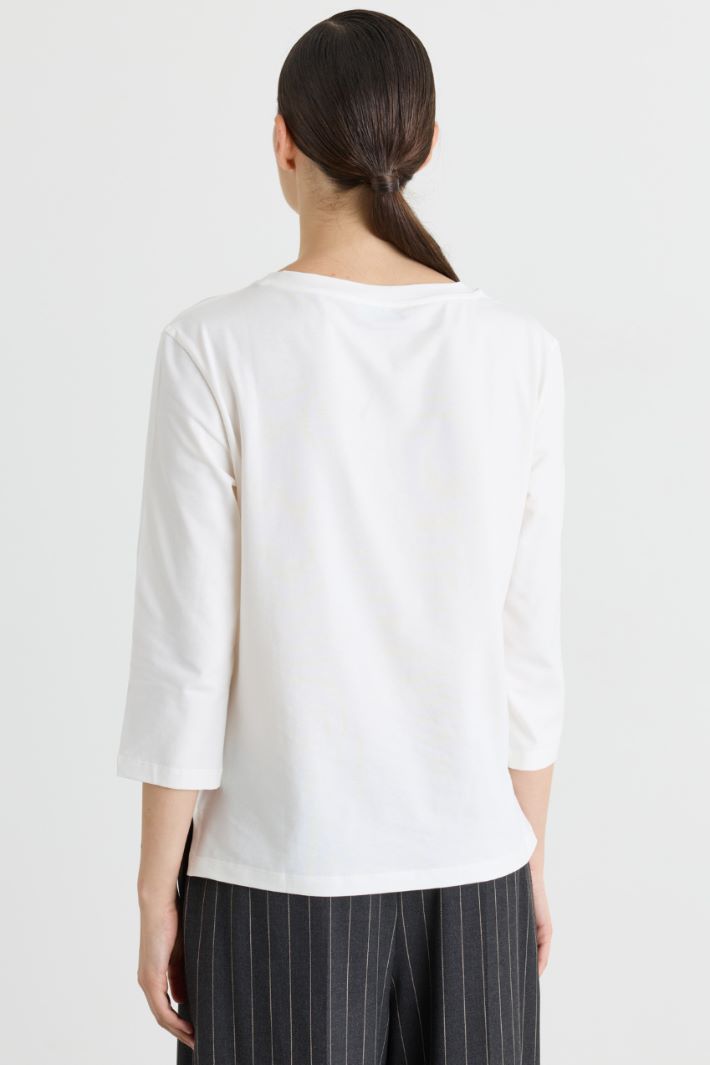 Top in jersey - BIANCO - Intrend - 4