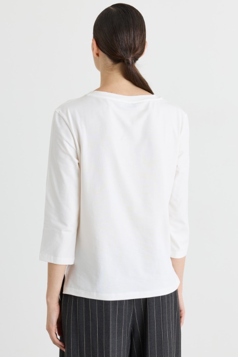 Top in jersey di cotone