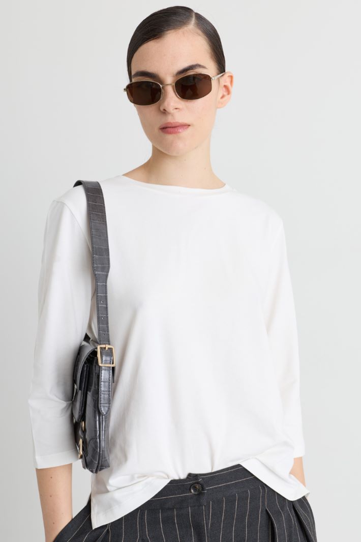 Top in jersey - BIANCO - Intrend - 2