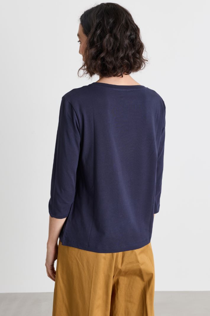 Top in jersey - BLU - Intrend - 4