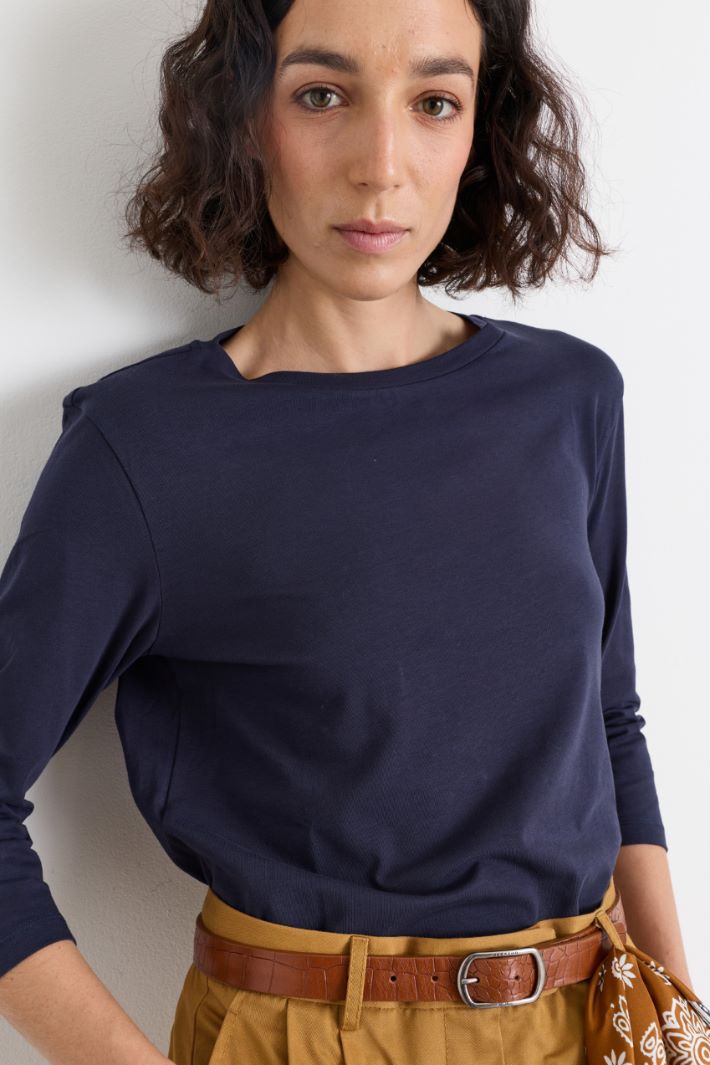 Top in jersey - BLU - Intrend - 3
