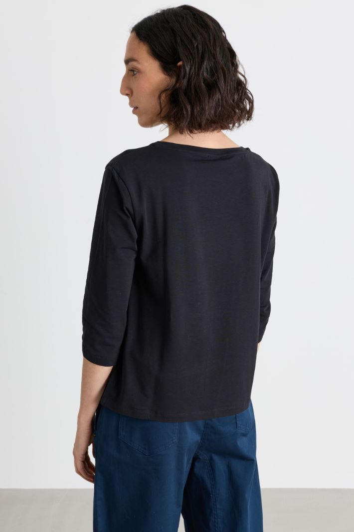 Top in jersey - NERO - Intrend - 4
