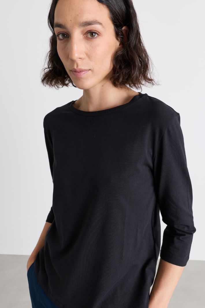 Top in jersey - NERO - Intrend - 3