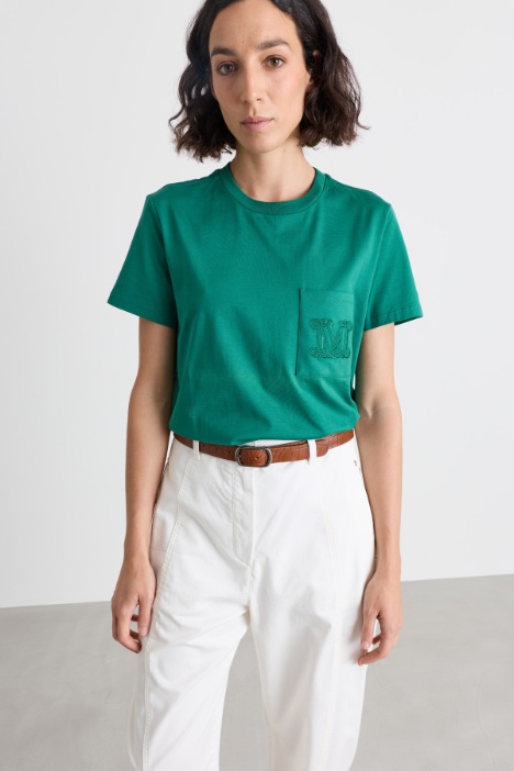 Embroidered Pocket T-shirt - Intrend