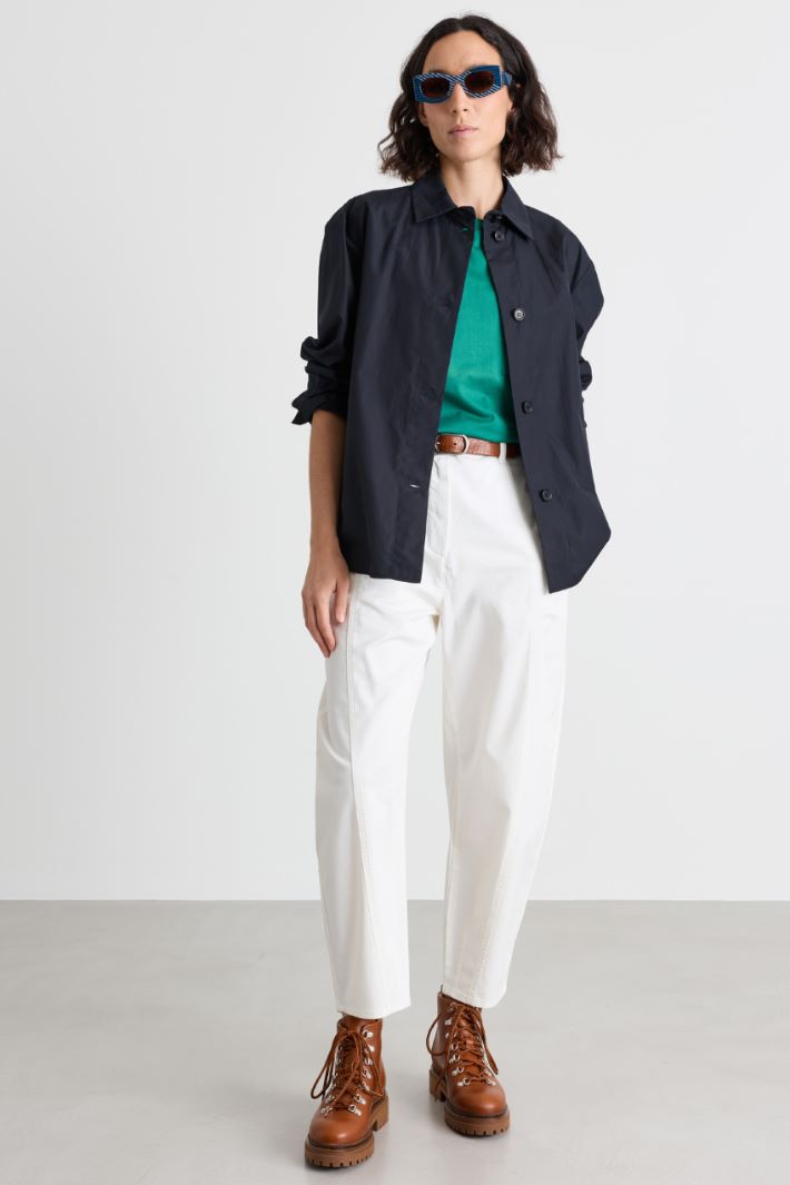 T-shirt con taschino ricamato - VERDE - Intrend