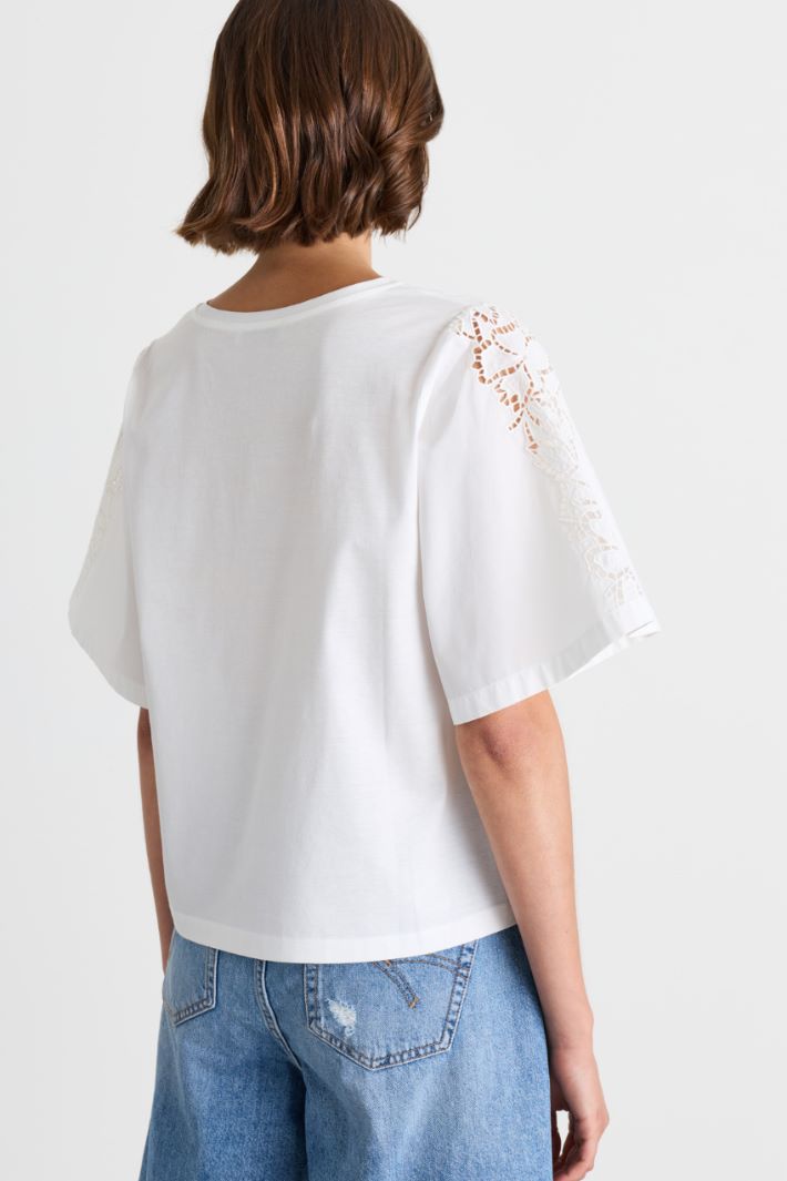 Top con ricami - BIANCO - Intrend - 4
