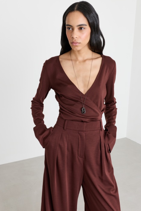 Body en jersey drapé - Intrend