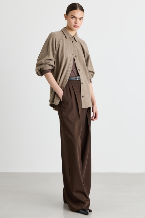 Camicia oversize in flanella - Intrend