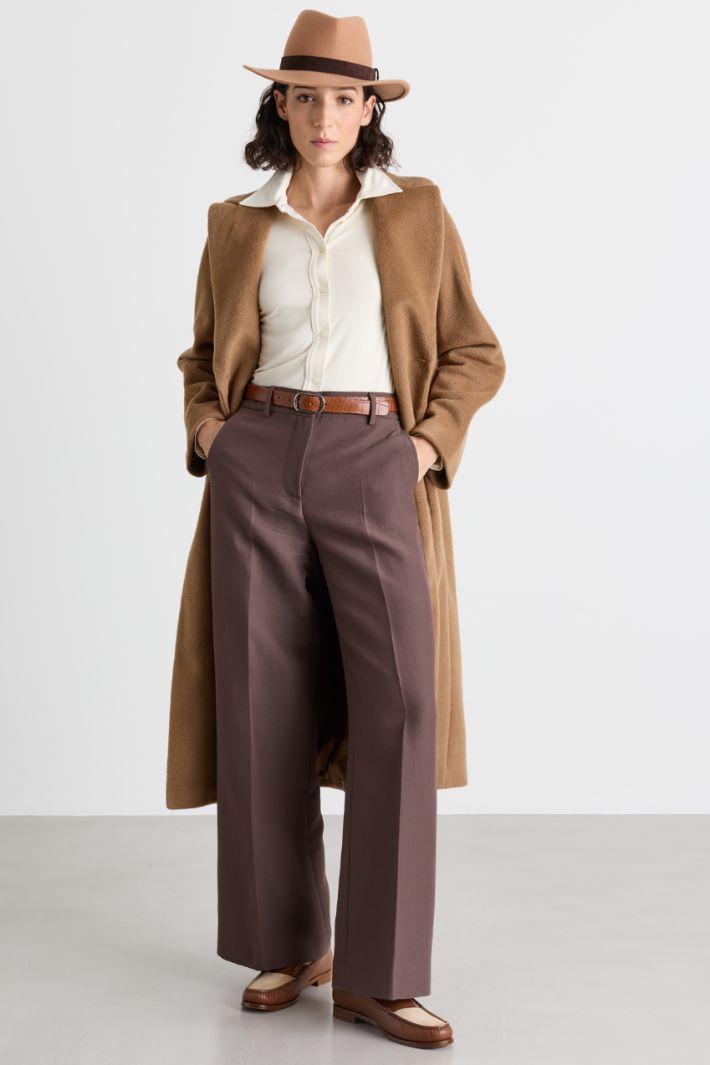 Camicia in jersey stretch - BIANCO - Intrend