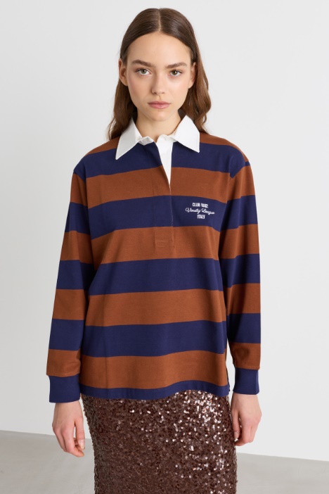 Colour-block polo shirt - Intrend
