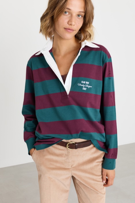 Colour-block polo shirt - Intrend