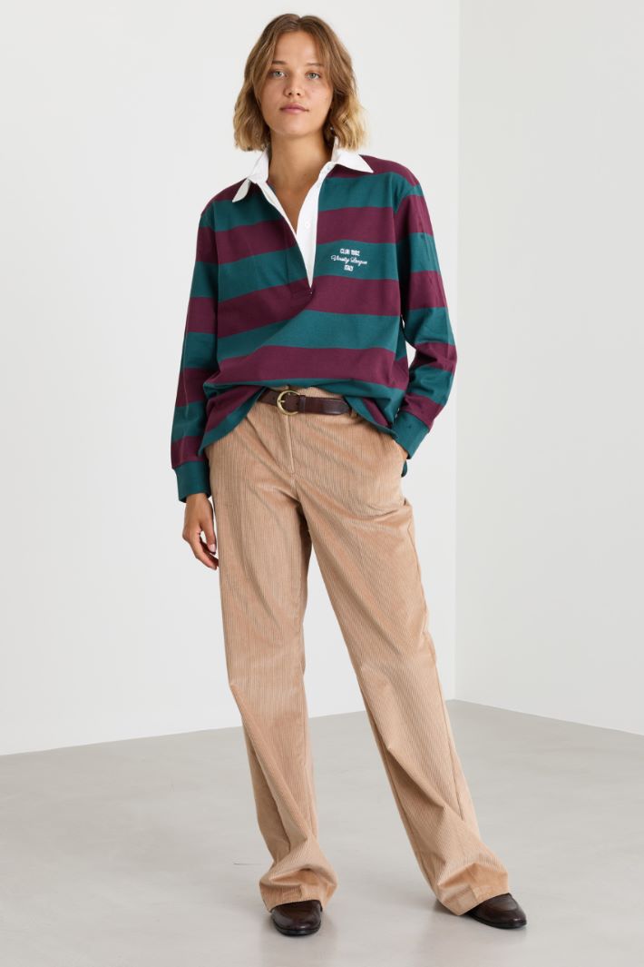 Polo bicolore - BORDEAUX VERDE - Intrend