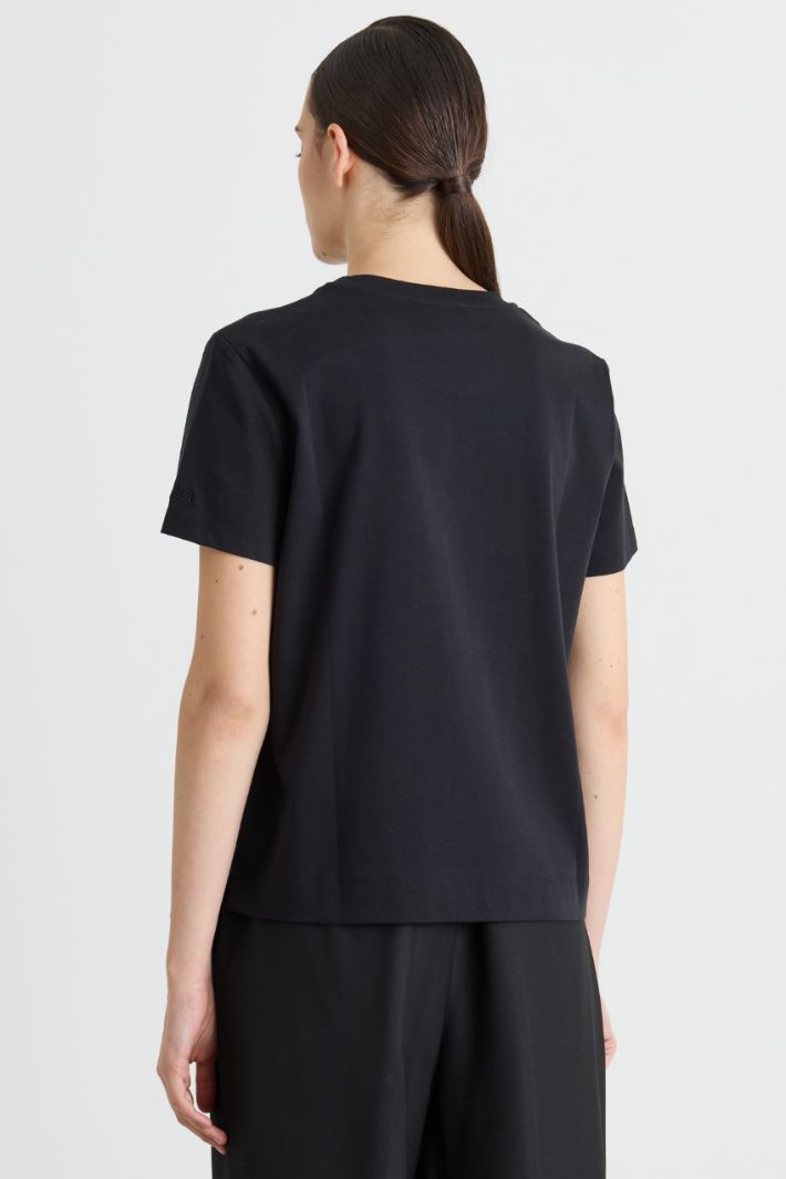 T-shirt in jersey - NERO - Intrend - 4