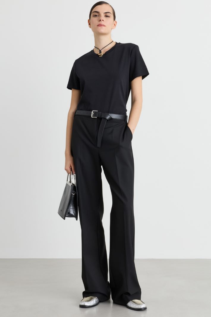 T-shirt in jersey - NERO - Intrend