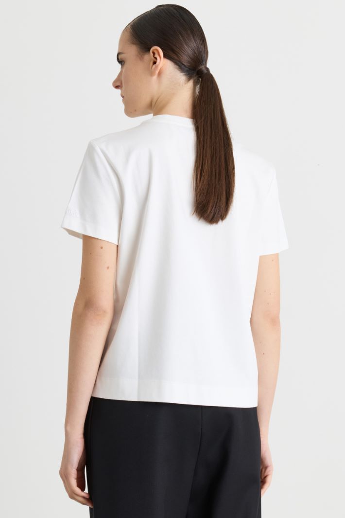 T-shirt in jersey - BIANCO - Intrend - 4