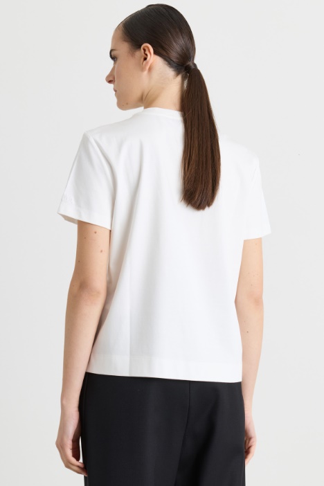 T-shirt in jersey di puro cotone