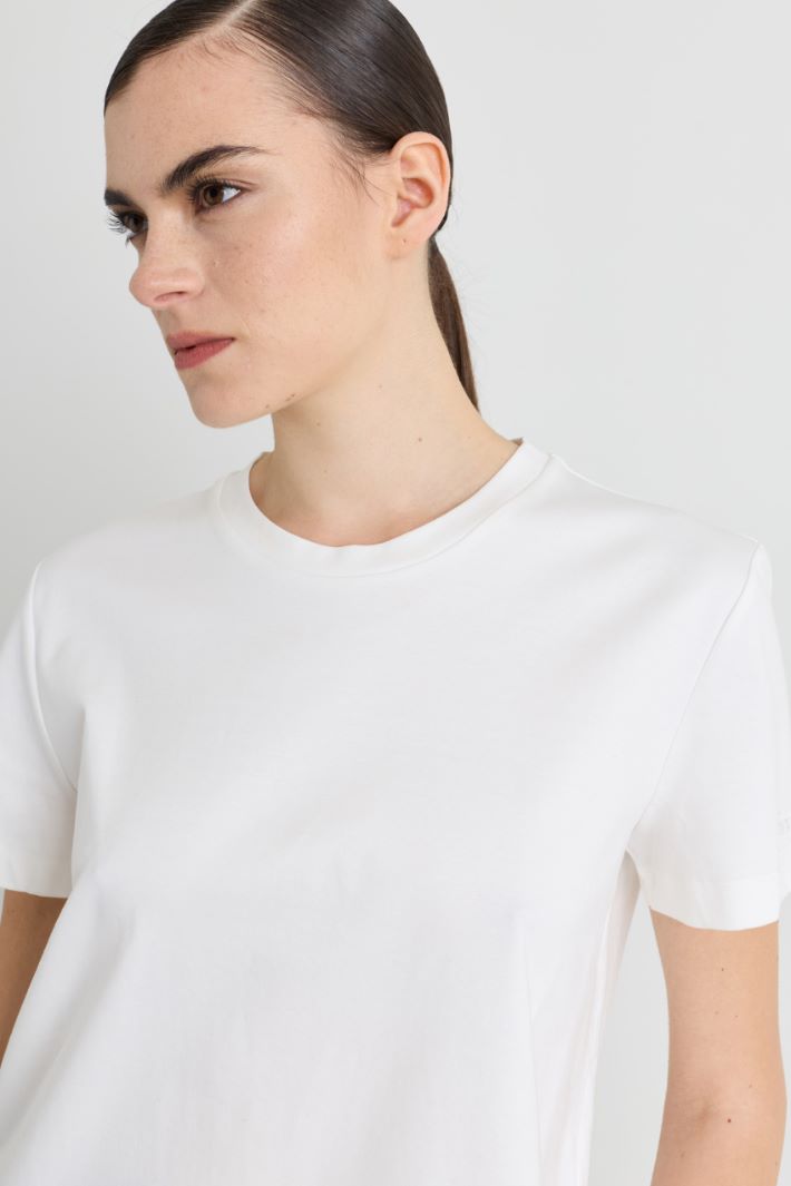 T-shirt in jersey - BIANCO - Intrend - 3