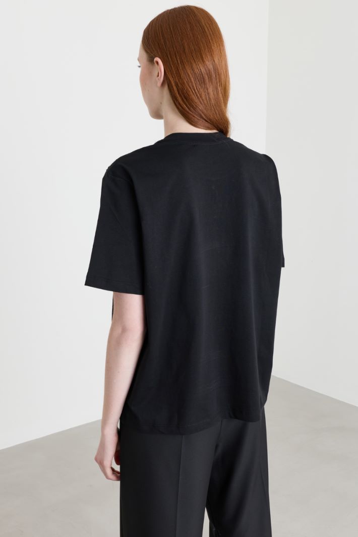T-shirt con strass - NERO - Intrend - 4