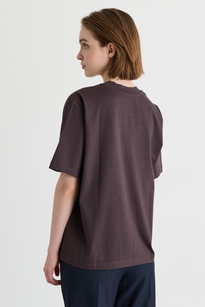 T-shirt oversize - MARRON - Intrend - 4