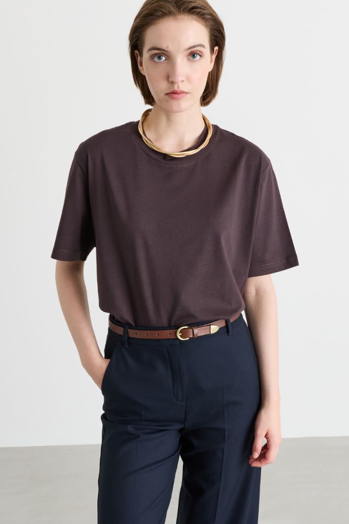 T-shirt oversize - MARRON - Intrend - 2
