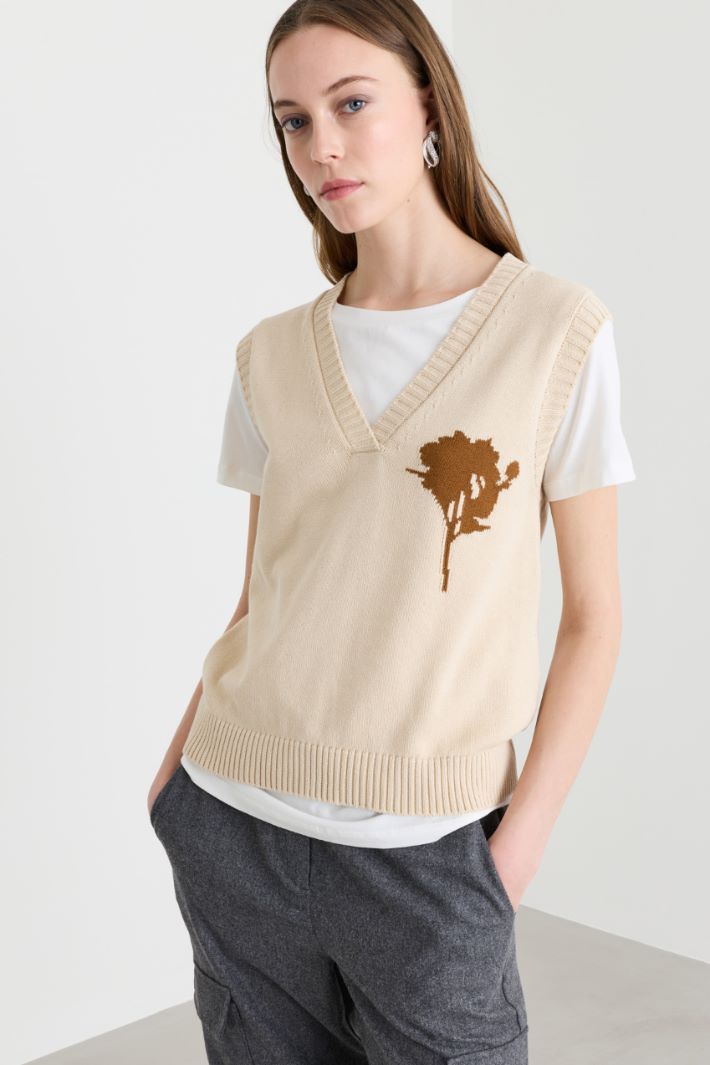 T-shirt in jersey - BIANCO - Intrend - 2