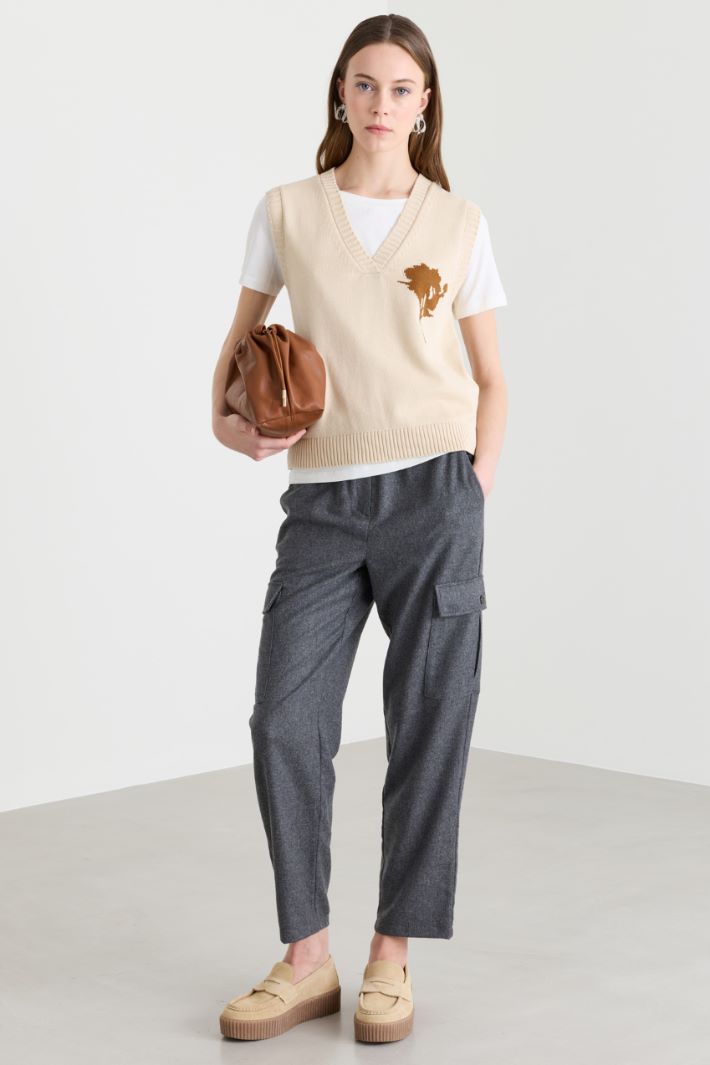 T-shirt in jersey - BIANCO - Intrend