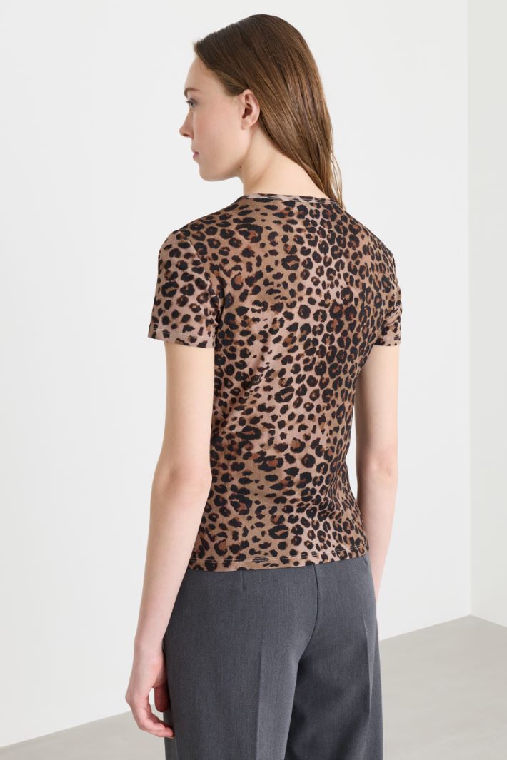 T-shirt aderente animalier - ANIMALIER - Intrend - 4