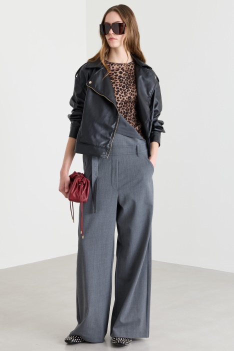 T-shirt aderente animalier - Intrend
