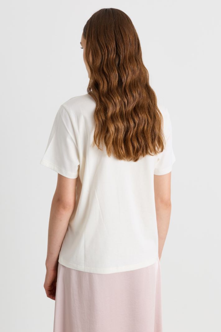 T-shirt con stampa - BIANCO ROSSO - Intrend - 4