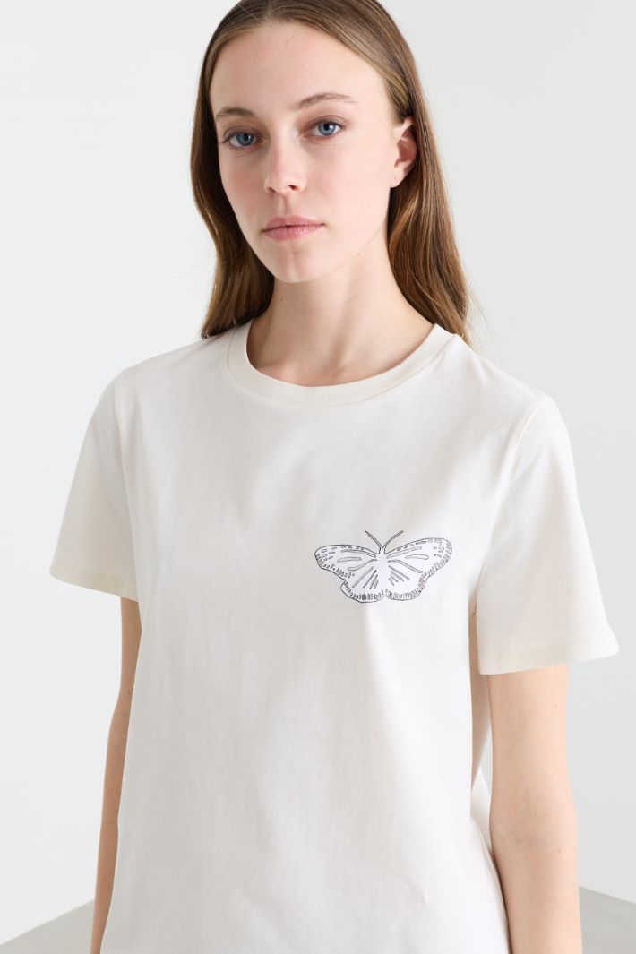 T-shirt con stampa - BIANCO  - Intrend - 3
