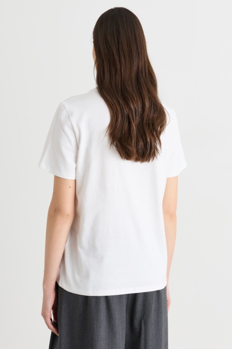 T-shirt in cotone con stampa