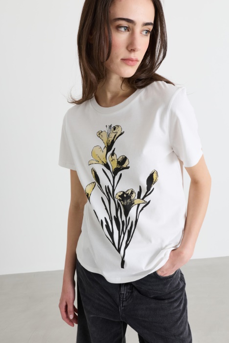 T-shirt in cotone con stampa