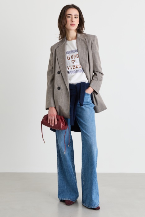 T-shirt con ricamo - Intrend
