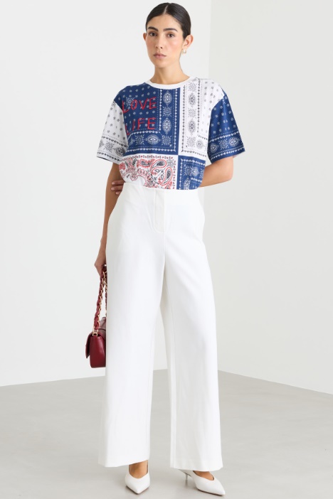 T-shirt boxy stampata - Intrend