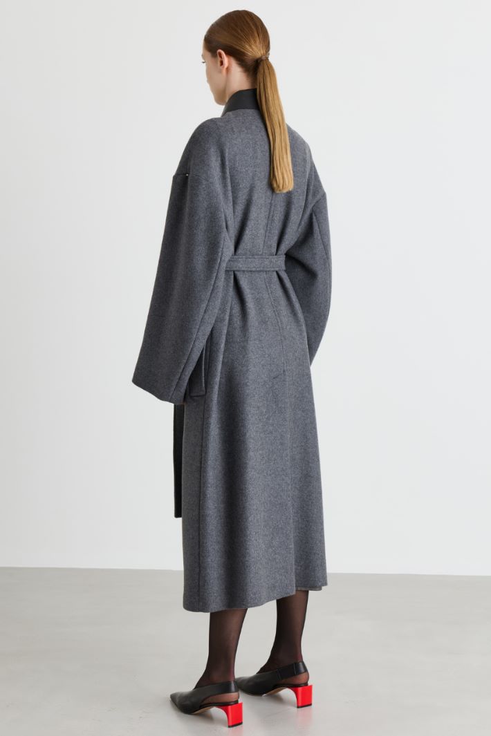 Cappotto in double con zip - GRIGIO - Intrend - 4