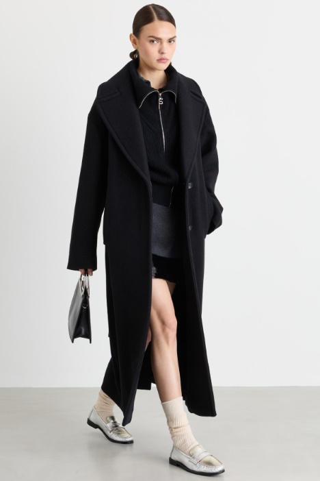Cappotto oversize con cintura - Intrend