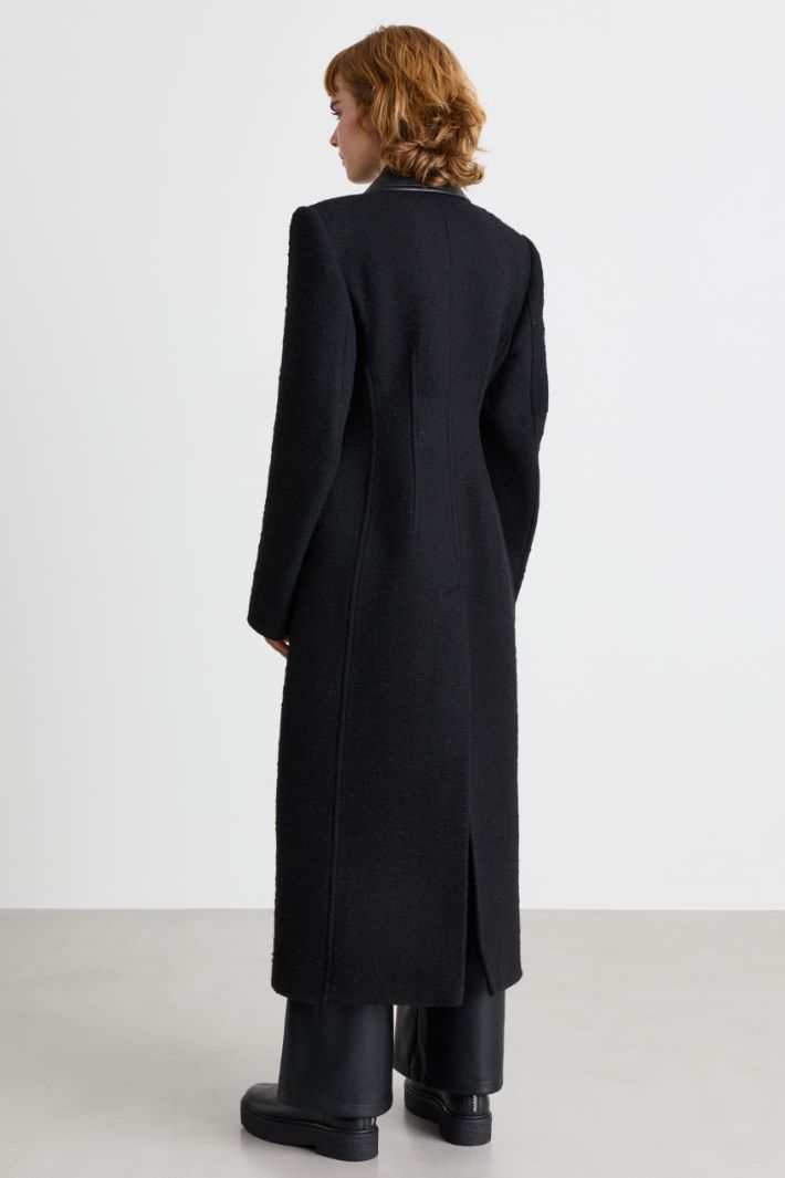 Cappotto aderente - NERO - Intrend - 4