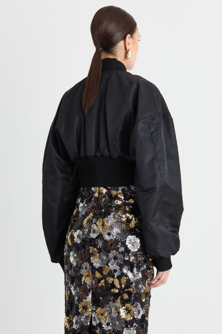 Bomber in twill antigoccia - NERO - Intrend - 4