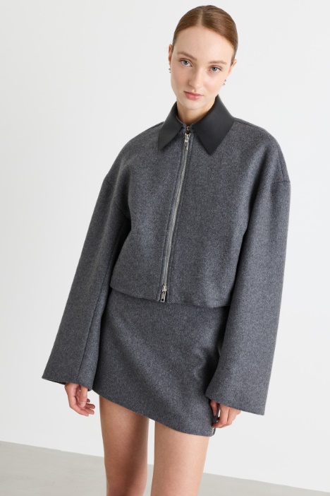 Veste boxy en double face - Intrend