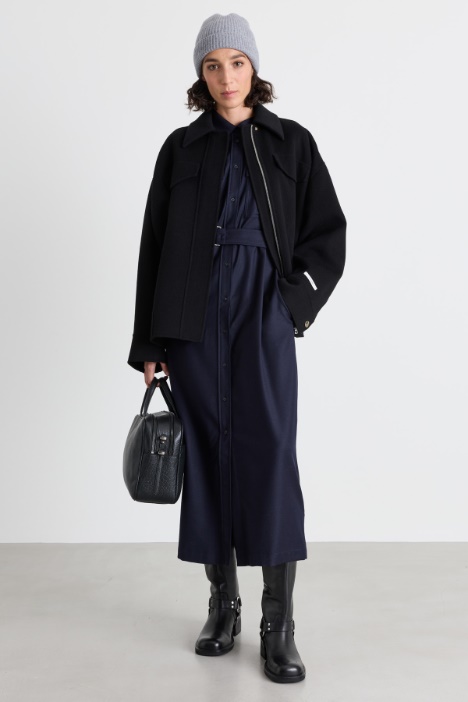 Giacca oversize con cintura - Intrend