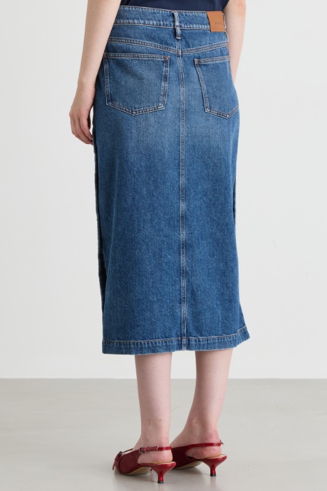 Gonna a tubino in jeans