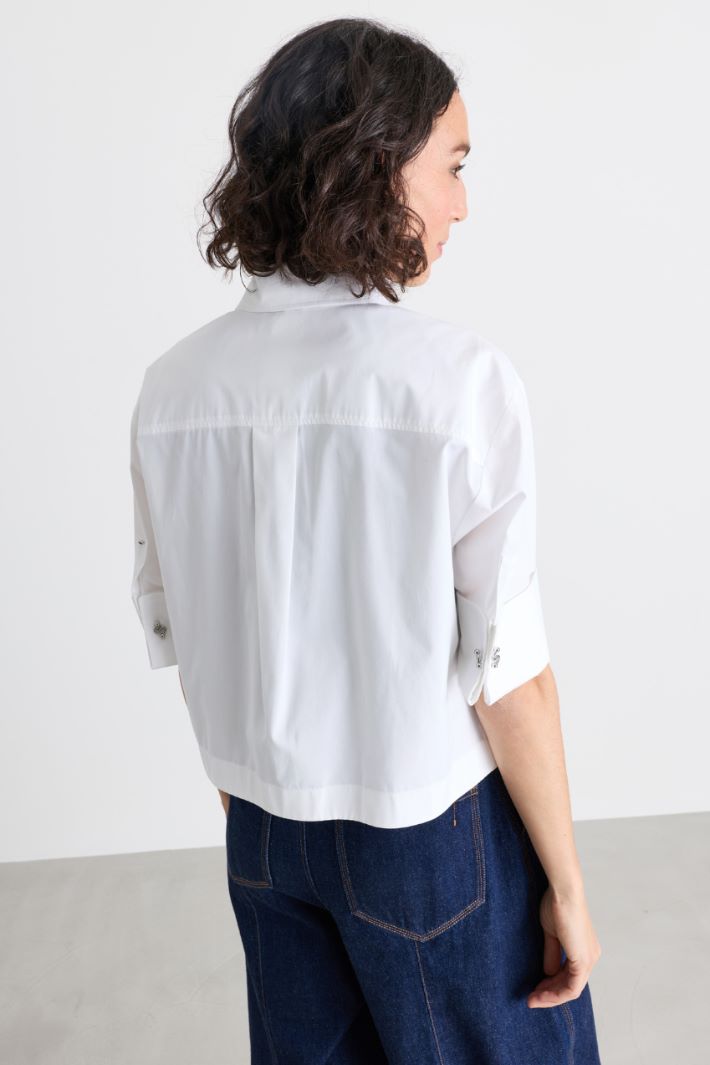 Camicia boxy - BIANCO - Intrend - 4