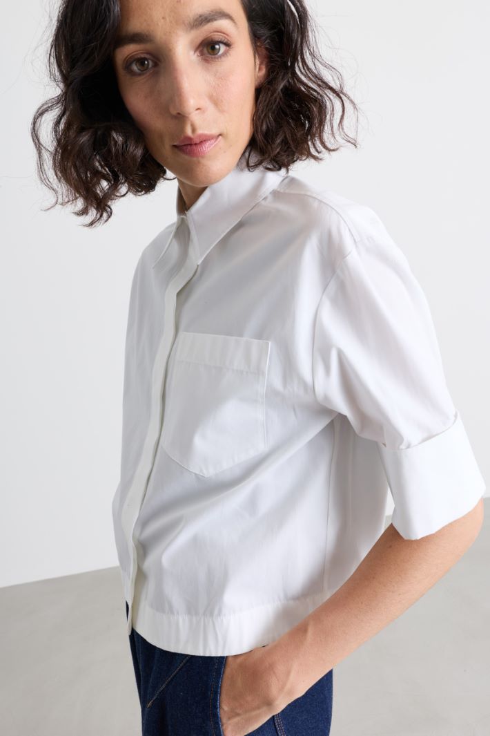 Camicia boxy - BIANCO - Intrend - 3