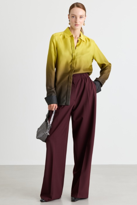 Blusa in seta dégradé - Intrend